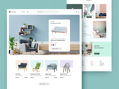Furniture Interior Shop Website bed chair furniture landing page furniture shop furniture store furniture website interior architecture interior design interior product landing page design product page sofa