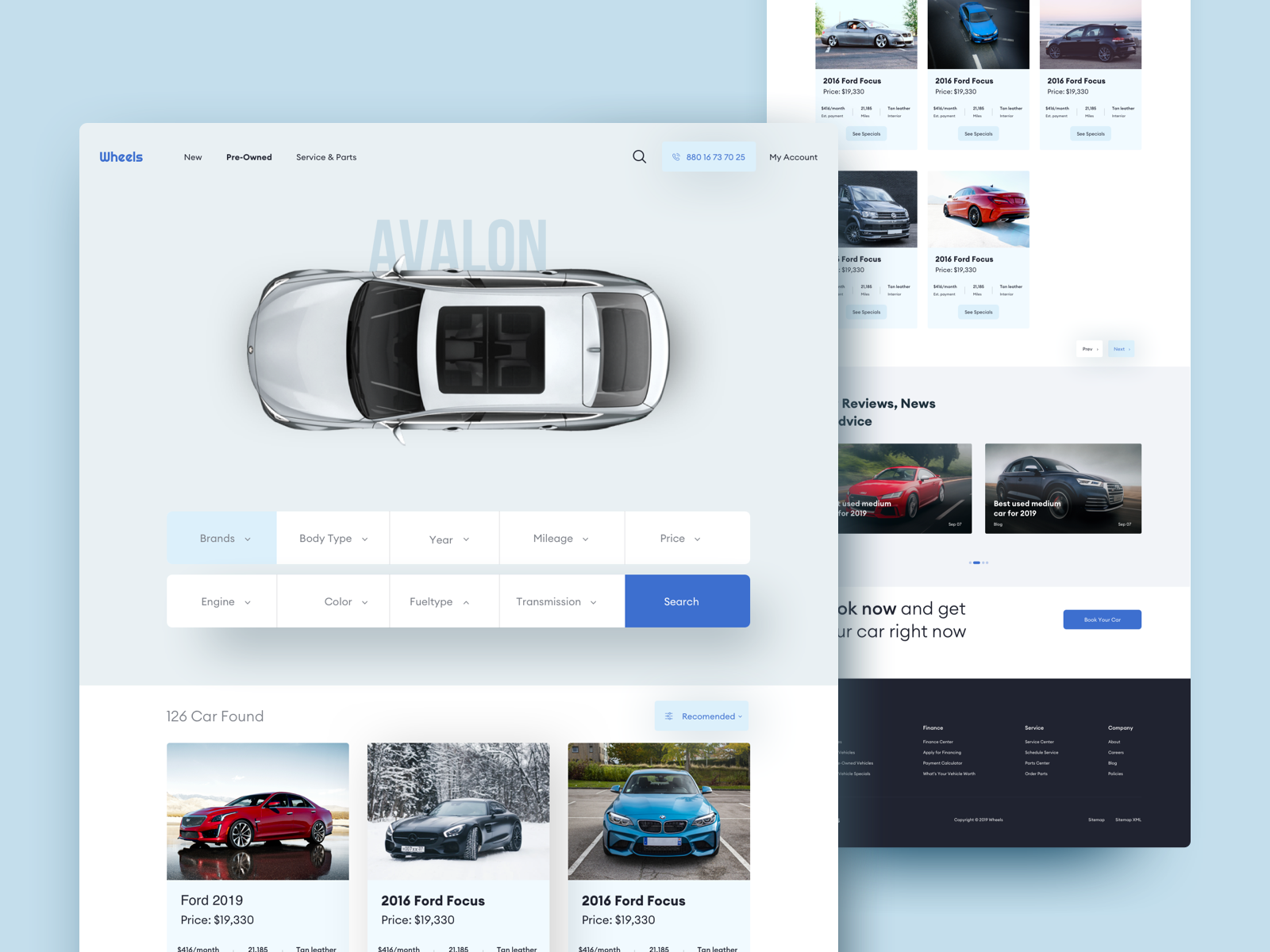 Wheels Car Dealer by Raf Redwan for Crunchy on Dribbble