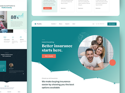 Pixilife - Insurance landing page v2