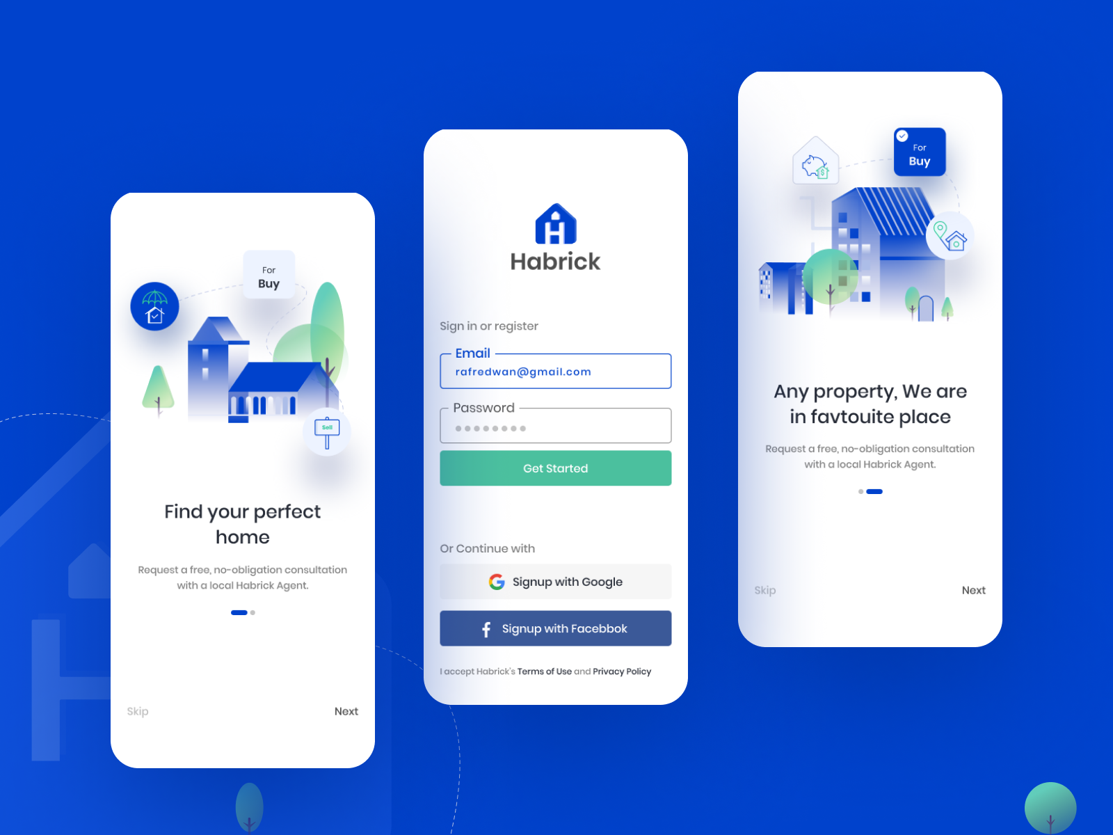 Homes For Sale / Rent App by Raf Redwan for Crunchy on Dribbble