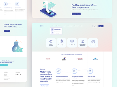 COffers - Financial Services Website UI UX Design