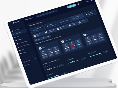 Application Resources - Klovercloud app resource application application resource cd ci cloud service cloud service platform dashboard ui ui design vpc web design