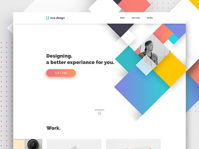 Creative Design Agency - Concept agency colorful creative design gradient interface landing page ui ux web website