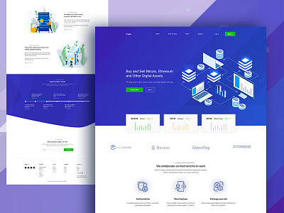 Cryptocurrency Web Landing