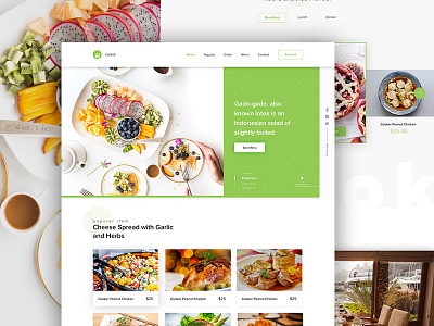 Restaurant Website Homepage
