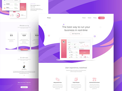 SaaS Software Landing Page