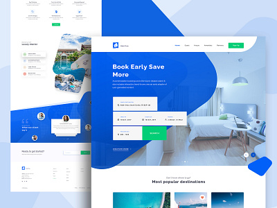 Hotel Booking Landing page