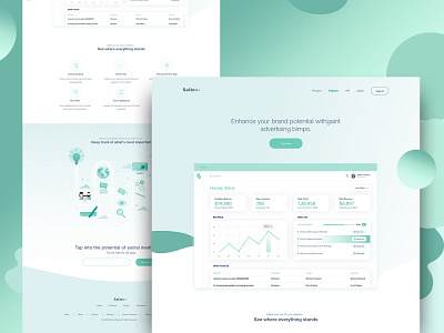 Salto - Feature Landing Page Full Preview illustration landing page saas saas landing page trend uidesign webdesign website