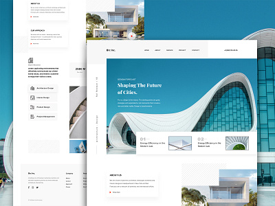 Architecture website architecture architecture website firm landing page minimal property real estate webdesign