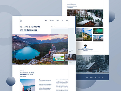 Travel Blog Website by Raf Redwan for Crunchy on Dribbble