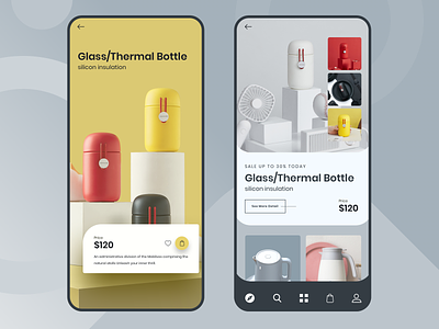 Product Shop Mobile App UI interaction design interfacedesign mobile app product shop shop app ui ui ux visual design