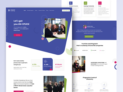 Empower - Homepage Style 01 agency business career coaches coaching empower growth ideas leadership product design professional startup typogaphy ui uiux web webdesign website website design