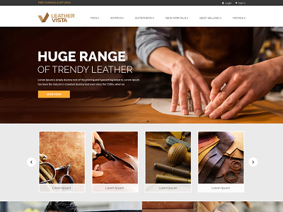 Leather vista app branding design icon illustration logo typography ui ux vector