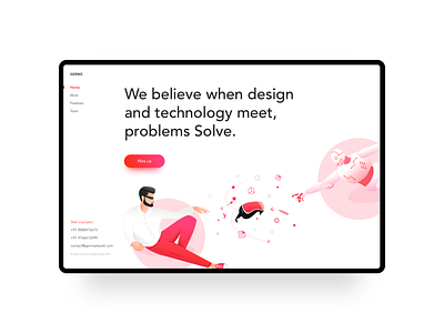 Germs Fine Art & Design Studio brand identity branding clean design flat identity illustration illustrator minimal typography ui ui design user interface ux design vector visual visual design visual identity web website