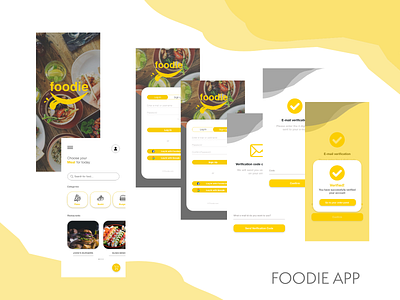 Foodie App app design logo ux