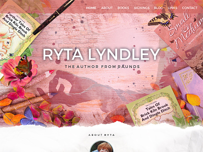 Ryta Lyndley - Website Design author banner colours web design website website design