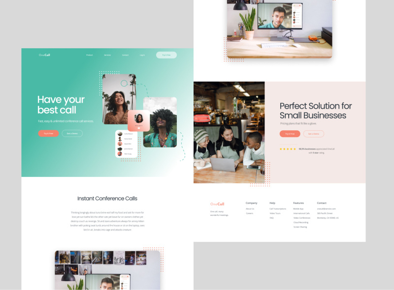 Concept home page design/ UX UI by AlterEgoBox on Dribbble