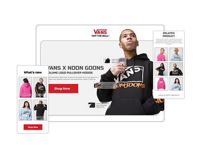 Landing Page Design for VANS