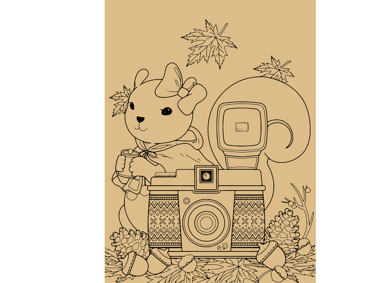 Beautiful rabbit with a camera by OCH on Dribbble