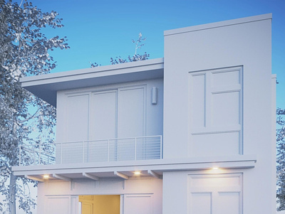 3D Of Modern Contemporary House Exterior 3d ampecstudio architect exterior design house design