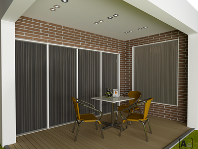 Apartment Interior Design #6 #verandah #ampecstudio 3d 3d design ampecstudio design house design interior design