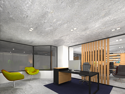 Office Area Design #ampecstudio Modern office design 3d 3d design ampecstudio architect design house design interior design