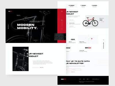 Bicycle Shop | UI Design branding design graphic design logo sketch typography ui user interface ux web