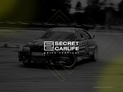 Secret Carlife Logo Design app branding car design festival graphic design sketch speed tuning typography ui ux