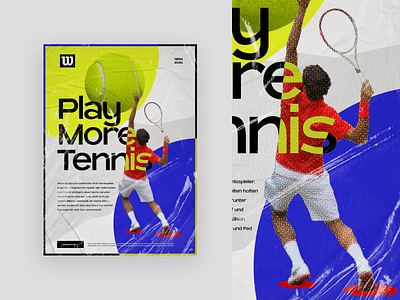 Tennis Poster Design ball branding design flat graphic design illustration logo poster poster art sport tennis typography vector