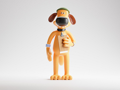 Dog from Shaun the Sheep made in Blender