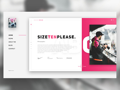 Ui| Landing Page Design for Sizetenplease