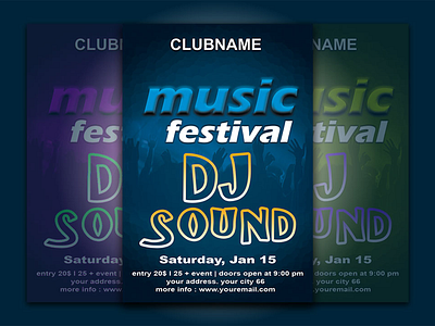 Template Invite Music Festival DJ Sound