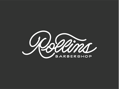 Rollins Barbershop - Boulder, Colorado barber barbershop boulder colorado lettering monoline monowidth script speedball