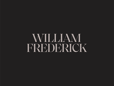 William Frederick - Cleveland, Ohio branding cleveland clothing identity logo design menswear workwear