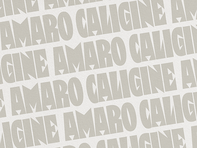 Amaro Caligine - Chicago, Illinois amaro chicago food and bev illinois logo design packaging packaging design