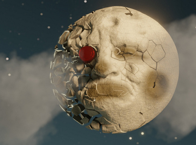 A Trip To the Moon (Le Voyage dans la Lune) destruction 1902 3d a trip to the moon animation clip design illustration jean michel jarre krasowski.ru logo stanislav krasowski