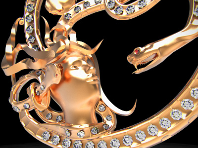 Magerit Replica. Jewellery design 3d diamond diamonds gold graphic design illustration jewellery jewellery design krasowski.ru stanislav krasowski