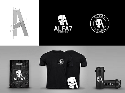 Alfa7 Nutrition - Visual Identify branding design graphic design identidade visual illustration logo logotipo visua visual identity