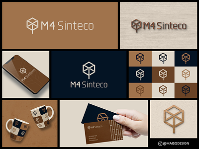 Visual Identity - M4 Sinteco branding design floor graphic design identidade visual logo logotipo modern vector visual identity