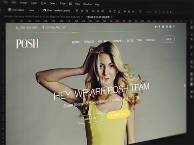 [WIP] Beauty Makeup Header beauty header homepage makeup onepage posh screen service ui ui design visual web design