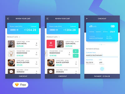 Daily UI #02 Checkout - Freebies