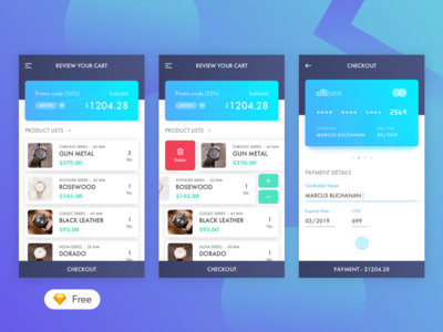 Daily UI #02 Checkout - Freebies