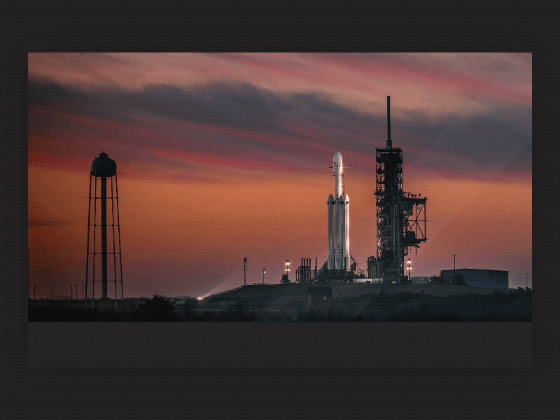 SpaceX Homepage - Animation