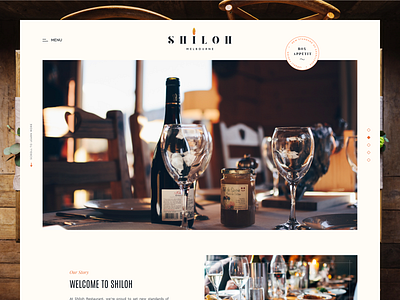 Shiloh Restaurant from Melbourne 🍽 design drink food home homepage jewish kosher melbourne menu receipt restaurant table vietnam web website wine
