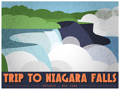 Niagara Falls | Promotional Imagery graphic design illustration niagara falls poster promotion