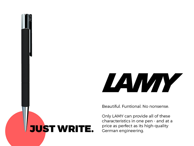 3D modeled advertisement Pen by John Pascarella on Dribbble