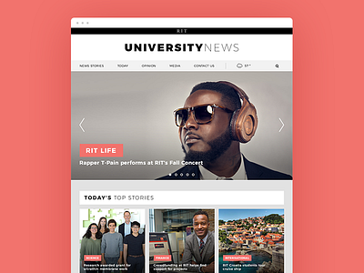 University News Makeover | Web Design