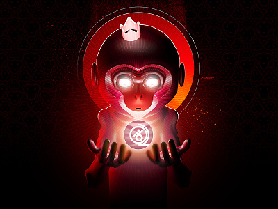 Fire Monkey 2016 3d character fire guardian luck monkey newyear zbrush