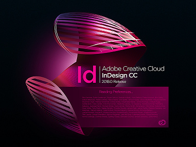 InDesign Splash Screen concept