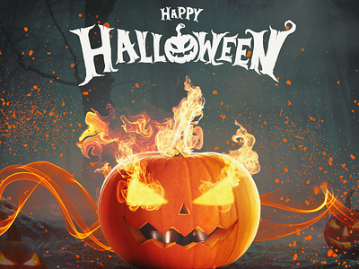 Happy Halloween 3d branding graphic design